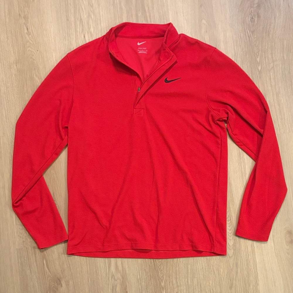 Nike Men's Red Quarterzip